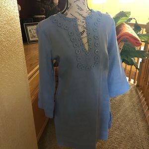 Preloved 100% Linen tunic by Kenar size Med